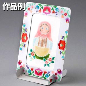 当店オリジナル＞ 扇面色紙 立台付 縁金 最大長407mm 【 扇 扇形 扇型