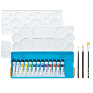 ぺんてる 絵の具 まとめて9点 ぺんてる（Pentel） ポスターカラー 12色 11mL 新DX 絵の具セット