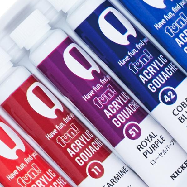 [ メール便可 ] ニッカー アクリルガッシュ fun 単色 12ml ACRYIC GOUACHE...