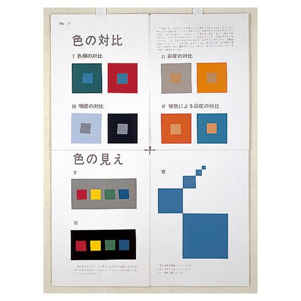 基本色彩掛図 中級用 日本色研 色彩理論の指導用掛図
