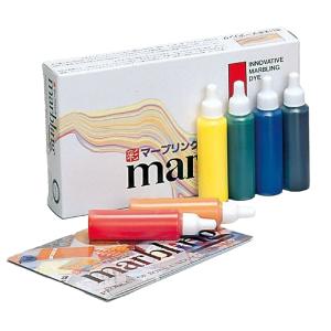 マーブリング 6色セット 12ml 墨運堂 15...の商品画像