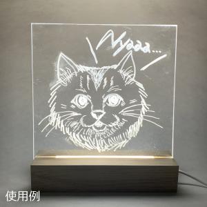 LEDライト付 ディスプレイスタンド 長方形 ...の詳細画像1