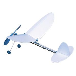 [ 可 ] とばしてあそぼう ゴム動力 飛行機 丸翼 プロペラ