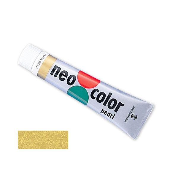 ネオカラーパール ゴールド 100ml 【 neo color 絵具 えのぐ 水彩 耐水性 アクリル...