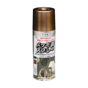 アサヒペン 特殊塗料 メッキ調スプレー シルバー 300ml A-062 日本製