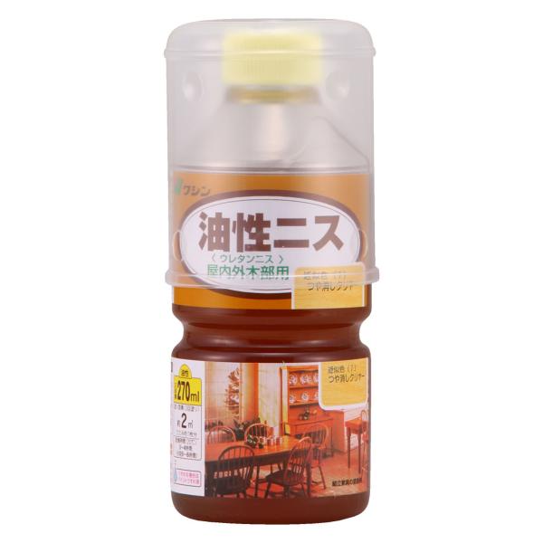 和信ペイント 油性ニス つや消しクリヤー ウレタンニス 270mL 木部 工作品 床用