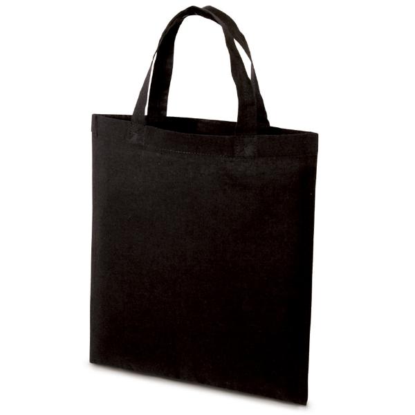 [ メール便可 ] ショッピングバッグ 無地 黒 リサイクルコットンポリコットン 401-RCP-B...