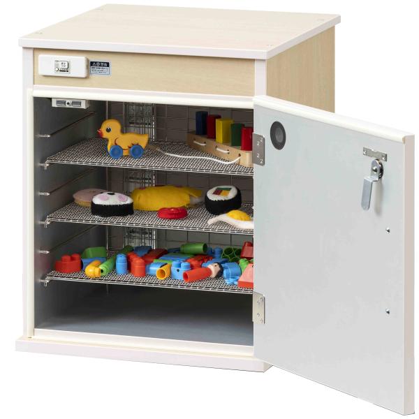 ＜メーカー直送品※代引きキャンセル不可＞ Vクリーン 紫外線ランプ付 ボックス3段 おもちゃ殺菌庫