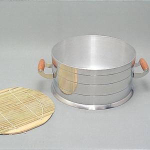 長生 2段 アルミ製 セイロ 30cm 二段 蒸篭 蒸し器 蒸籠 餅つき せいろ