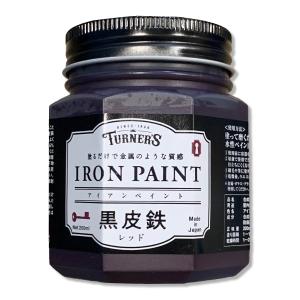ターナー アイアンペイント 黒皮鉄レッド 200ml IRK20021 塗るだけで金属のような質感