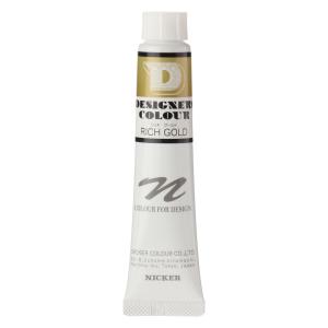 ニッカー デザイナースカラー 不透明水彩絵具 20mLチューブ 561リッチゴールド RICH GOLD 1本 NICKER
