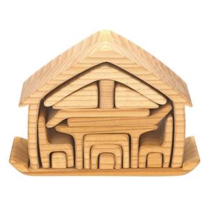 おうちの積み木 ナチュラル GK23264 ドイツ製 GLUCKSKAFER ケーファー ギフト お祝い 誕生日 子ども