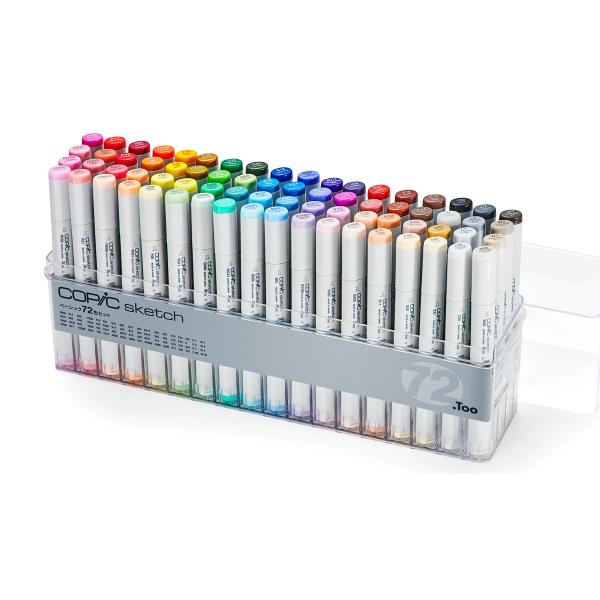 コピックスケッチ ベーシック 72色セット COPIC sketch 【 コピックセット アルコール...