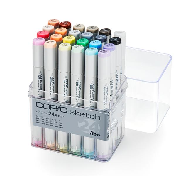 コピックスケッチ ベーシック 24色セット COPIC sketch 【 コピックセット アルコール...