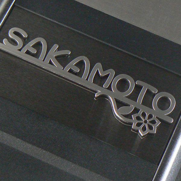 表札 マンション ステンレス おしゃれ 切り文字 マグネット レーザーカット オーダーサイズ ブラッ...