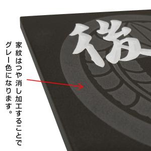 家紋 表札 タイル表札 家紋入り 戸建て おし...の詳細画像3