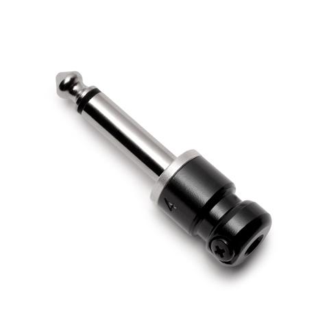 SquarePlug SPS4BK (黒) 6.35mmフォーンプラグ (ケーブル径≦4.6mm)