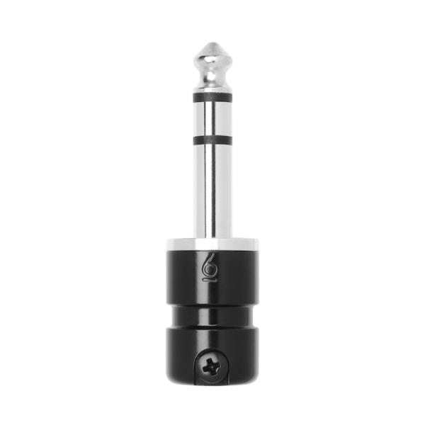 SquarePlug SPS6-SBK (黒) 6.35mm ステレオフォーンプラグ（ケーブル径≦6...