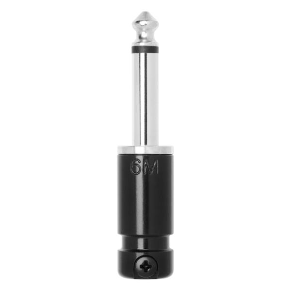 SquarePlug SPS6MBK (黒) 6.35mmフォーンプラグ（ケーブル径≦6.3mm）