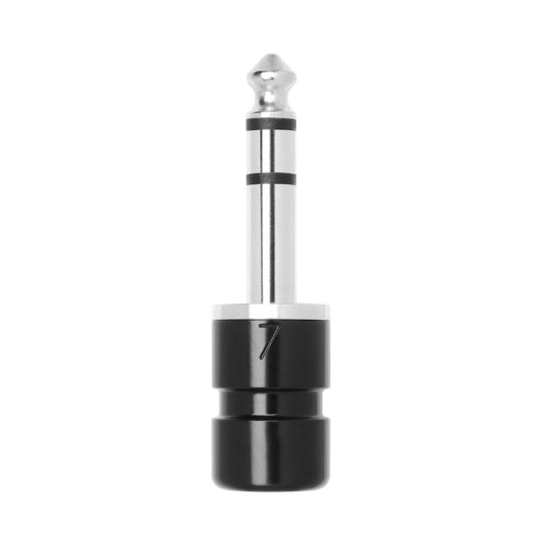 SquarePlug SPS7-SBK (黒) 6.35mm ステレオフォーンプラグ（ケーブル径≦4...