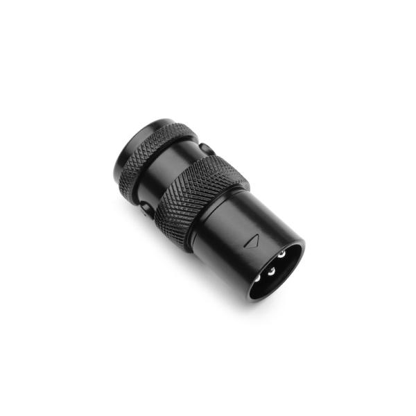 SquarePlug SPX-MBK XLRコネクター 3pin オス （ケーブル径≦7.0mm）