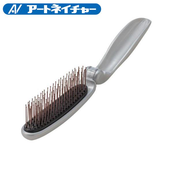 コンパクト除電ブラシ ブラシ ヘアブラシ 静電気除去 クシ くし 櫛 髪 折りたたみ式 コンパクト ...