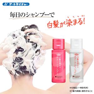 公式 アートネイチャー iiRo（イーロ） 白髪を染めるカラーシャンプー 50mL & カラーコンディショナー 50mL お試しセット 2本セット 白髪染め 女性用 男性用｜アートネイチャー・オンライン