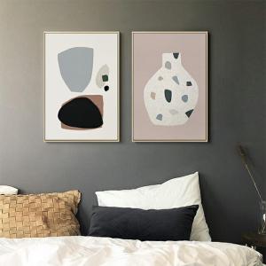 アートプリントポスター マルチカラー フレーム付き