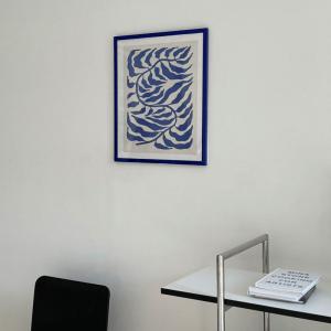 Seaweed ブルーフレーム アートポスター 50×40 [ART OF BLACK]