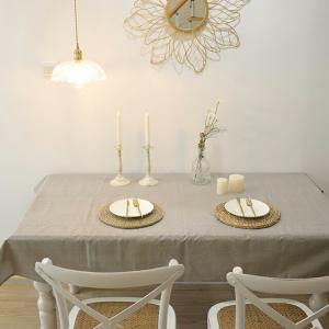 タイプ2 無地 テーブルクロス カラー 135×180 リネン混