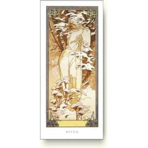 出荷区分C】アルフォンス ミュシャ 四季-春, 1900年 Alphonse Mucha