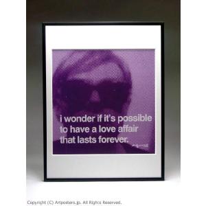 【出荷区分B】アンディ・ウォーホル　情事　額付ポスター Andy Warhol:I wonder if it's possible to have a love affair that lasts forever｜artposters