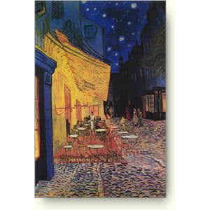 【出荷区分D】フィンセント・ファン・ゴッホ(Vincent Van Gogh)　夜のカフェテラス, 1888年【ウォールポスター】｜artposters