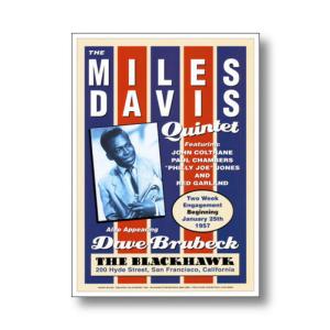 【出荷区分C】ジャズポスター マイルス・デイヴィス Miles Davis Quintet: Blackhawk San Francisco, 1957｜artposters
