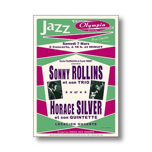 【出荷区分C】ジャズポスター ソニー・ロリンズ&amp;ホレス・シルヴァー Sonny Rollins &amp; ...