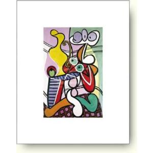 【出荷区分C】パブロ・ピカソ　円テーブルのある大きな静物　Pablo Picasso: Large Still Life with Pedestal Table【アートポスター】｜artposters