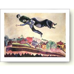 出荷区分B】マルク・シャガール 誕生日 額付ポスター Marc Chagall