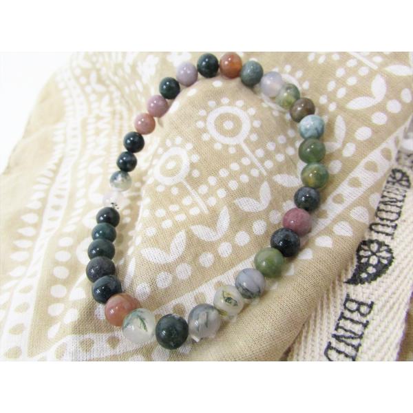 天然石 パワーストーンブレスレット (オーシャンジャスパー)