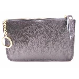 Syoku レザー フラグメントケース チェーン付 パープル カードケース