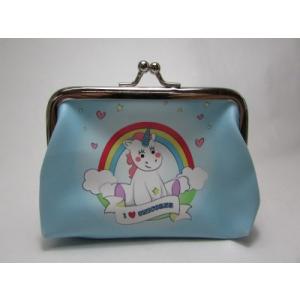かわいい動物デザインがま口財布　アイラブユニコーンズ★1331