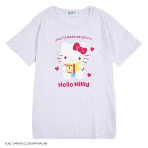 100サイズ サンリオ ハローキティ キッズ Tシャツ 半袖 ライトパープル｜ギャラリー蓮華