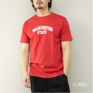 CITYロゴプリント 半袖Tシャツ レッド WASHINGTON STATE LLサイズ ユニセック...