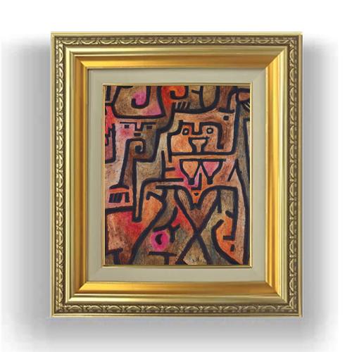 【油絵 直筆仕上げ】パウル・クレー Forest Witches F3サイズ 額入り  油絵直筆仕様...