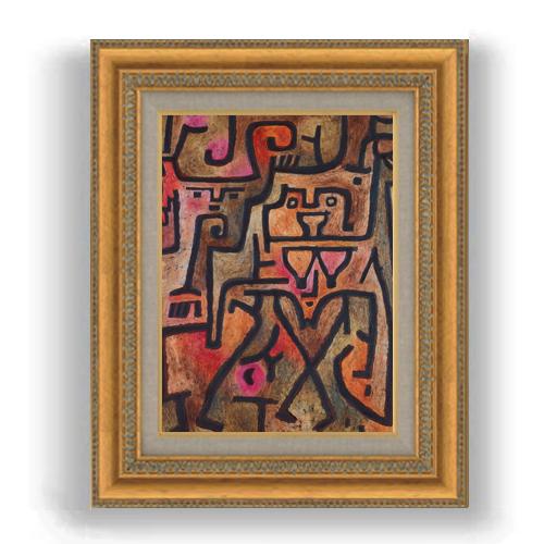 【油絵 直筆仕上げ】パウル・クレー Forest Witches    F4 【額入り】 絵画 販売...