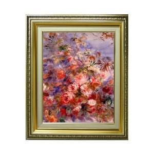 ルノワール チューリップ F6 【油絵 直筆 複製画】【布張り