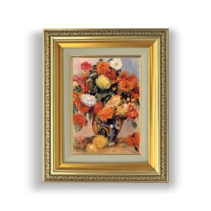油絵 ルノワールの名作_ 花咲く小道 MA1634 : 絵画制作専門