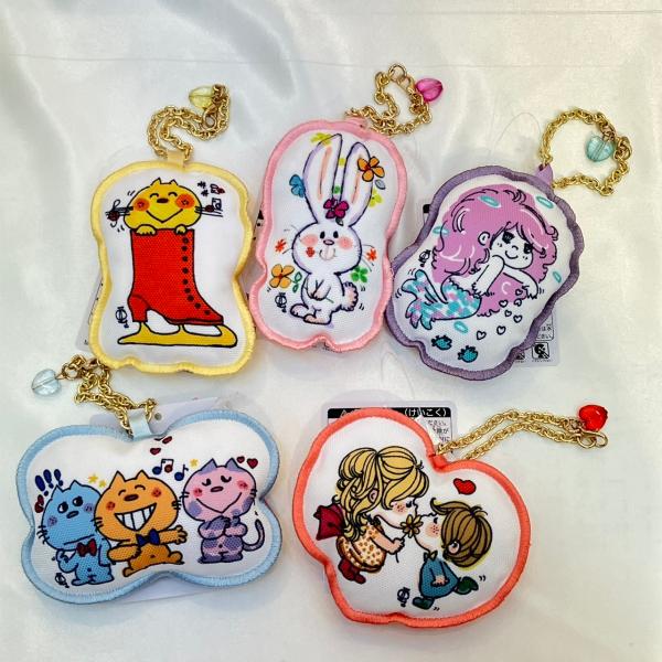【水森亜土】チャームMC「6種類」/かわいい/昭和レトロ/ネコ/ねこのみーたん/キャラクター/グッズ...