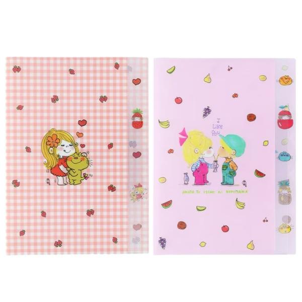 【水森亜土】ダイカットクリアファイル5P〈2種類〉サイズ：W225×H310×D2mm/文房具/女の...