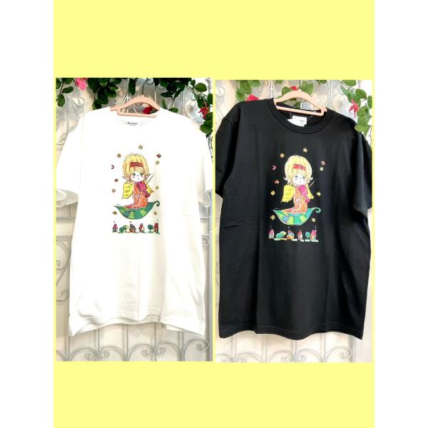 【水森亜土】Tシャツ（フリーM）「バイオリン」/亜土ちゃん/キャラクター/グッズ/ギフト/プレゼント...