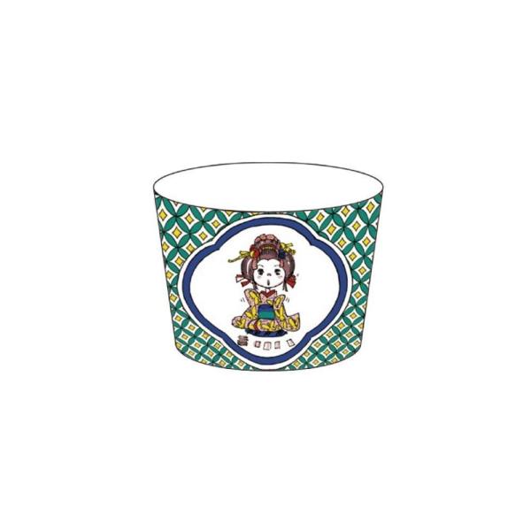 水森亜土　九谷焼　蕎麦猪口　「キモノ」　食器　皿　あどちゃん　亜土ちゃん